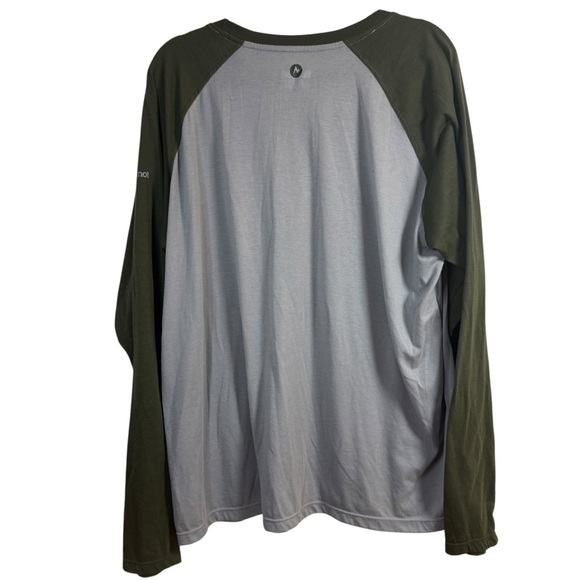 Marmot Men's Green and Gray Long Sleeve Jersey - Picture 4 of 11